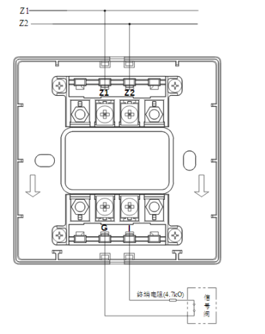 山西海湾GST-LD-8300B输入模块常闭无源触点接线图