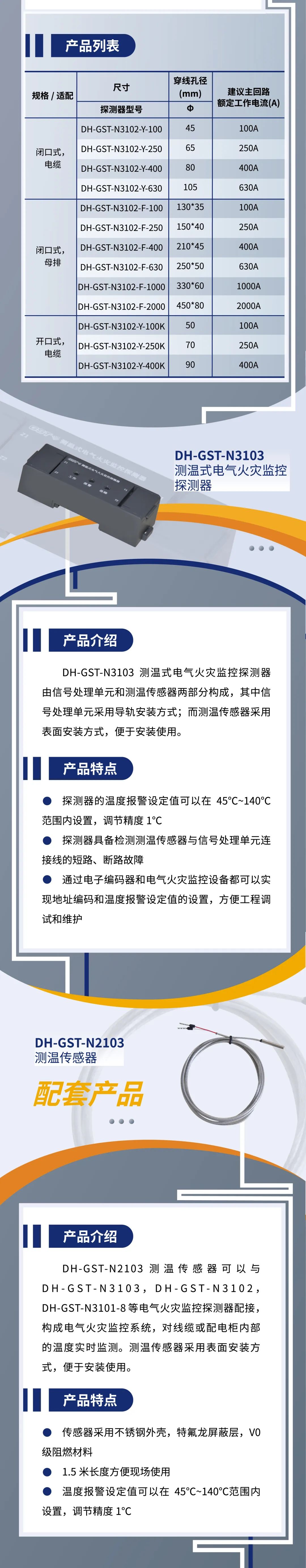 山西山西海湾消防新一代组合式电气火灾监控探测器产品上市