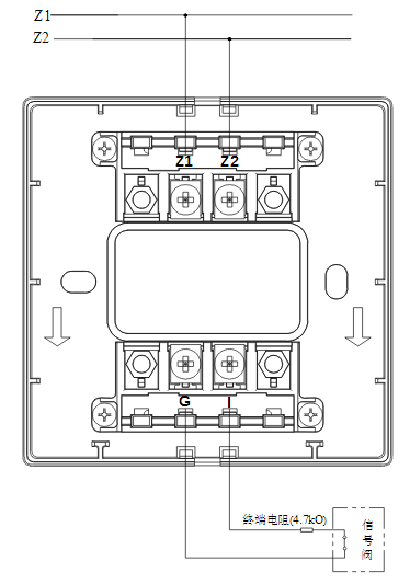 山西山西海湾消防GST-LD-8300B输入模块常闭无源触点接线图