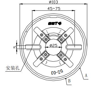 DZ-03定位底座 山西海湾底座